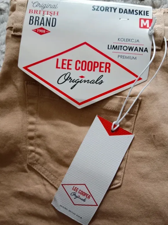 Nowe klasyczne bawełniane szorty damskie Lee Cooper M 38