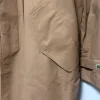 Nowy bawełniany Piękny brązowy płaszcz unisex oversize Lacoste / BH3046 !M!