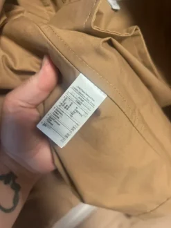 Nowy bawełniany Piękny brązowy płaszcz unisex oversize Lacoste / BH3046 !M!