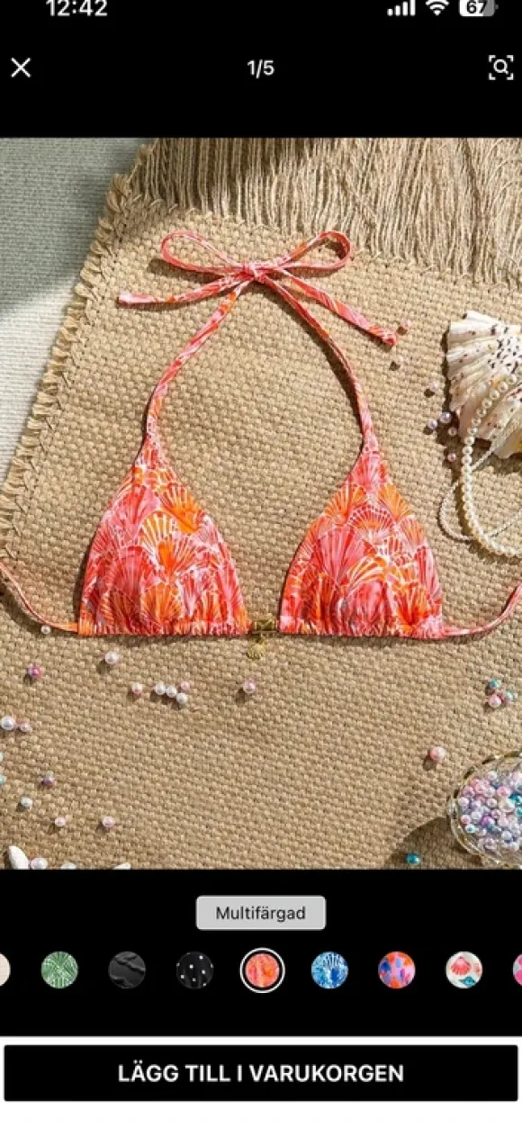 Oanvänd bikini topp