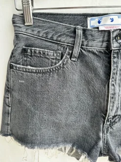 Off White szorty damskie jeans szare czarne S spodenki jeans krótkie S