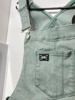 Ogrodniczki damskie krótkie Superdry Japan style denim jasny jeans swag y2k
