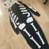 Onesie szkielet ciepła piżama jednoczęściowa