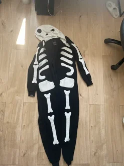 Onesie szkielet ciepła piżama jednoczęściowa