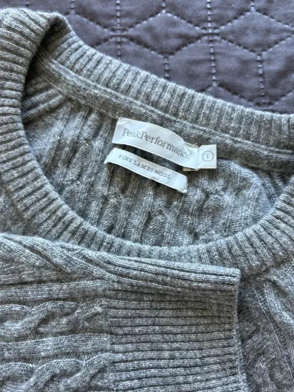 Peak Performance striktrøje 100% lambswool