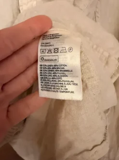 Piękna beżowa koszula slim fit H&M rozmiar M len bawełna linen stan bardzo dobry idealna na lato