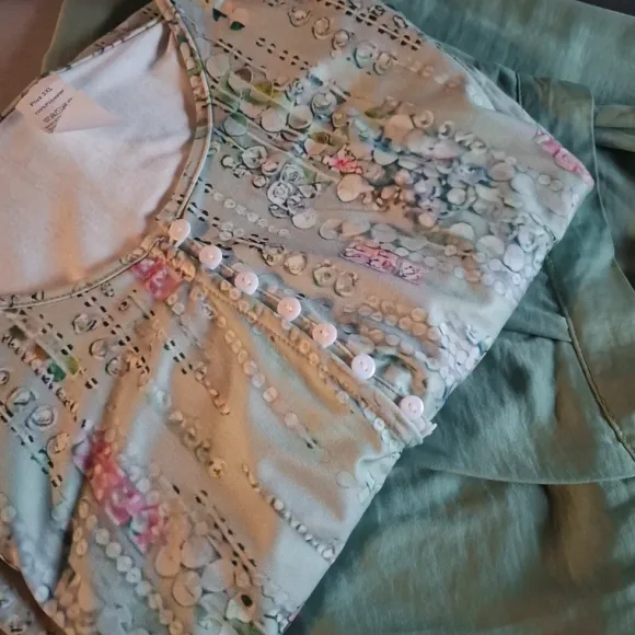 Piękny miętowy komplet,pełna elegancja i wygoda