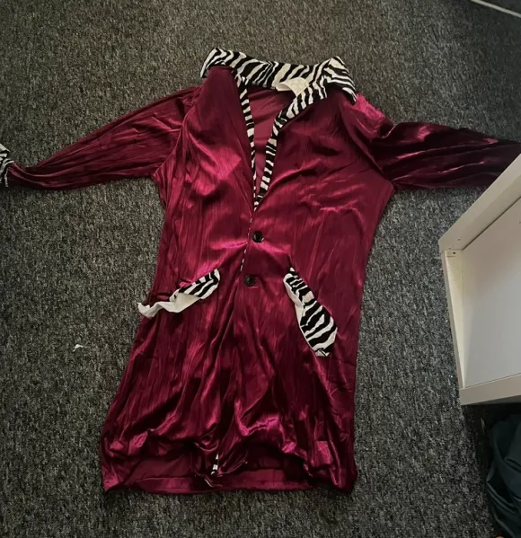 Pimp Costume red-white-black-golden. Size S/M
