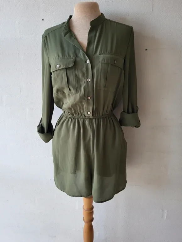 Plplaysuit / buksedragt - H&M - str 34 - som NY