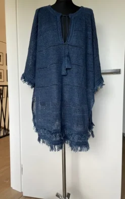 Polo Ralph Lauren tunika Italian Knit Fringe Tunic Swim Cover Linen Boho