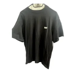 Pull&Bear STWD czarny T-shirt boxy logo przód tył M