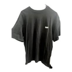 Pull&Bear STWD czarny T-shirt boxy logo przód tył M