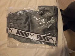 Puma stripe shorts jr steel grey