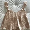 Pyjamas set ljusrosa volang