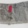 R. 38 Nowe spódniczka mini Grey szary kolor cekiny metalowe ozdobny River island sale 70 off
