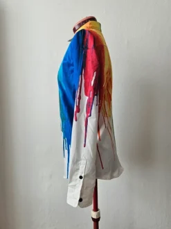 Rainbow button up