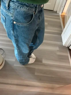 Raka blå jeans
