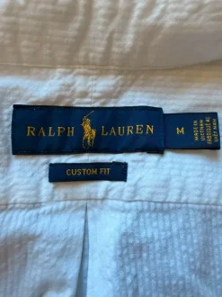 Ralph Lauren Seersucker Skjorte – Custom Fit – str. M