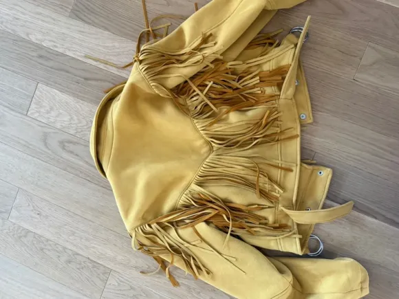 Ramoneska zamszowa frędzle