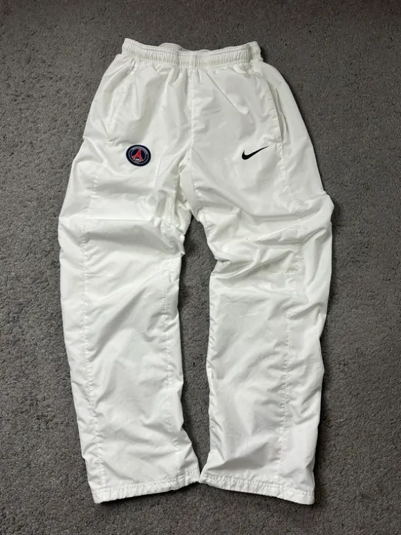 Rare Vintage Nike PSG Baggy Tracksuit Bottoms - Y2K Style | S