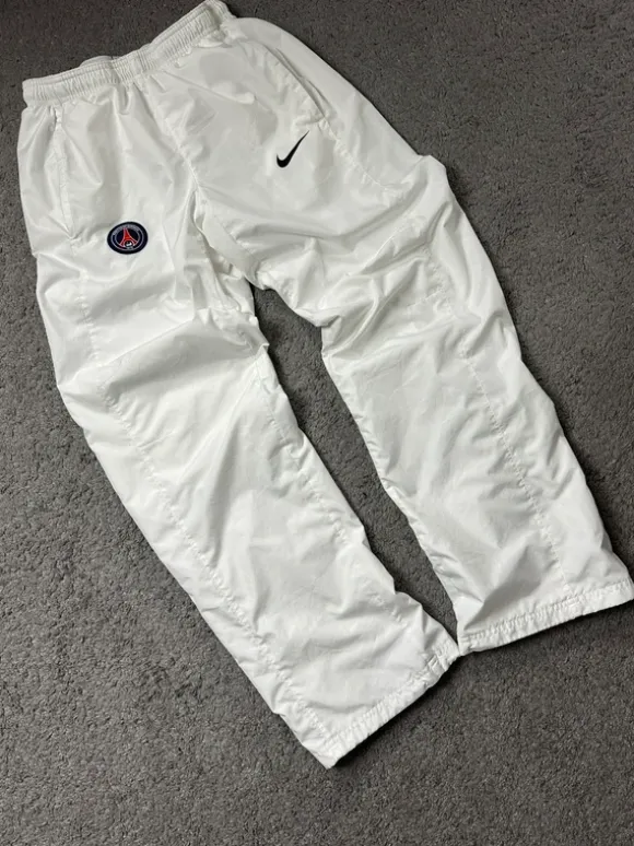Rare Vintage Nike PSG Baggy Tracksuit Bottoms - Y2K Style | S