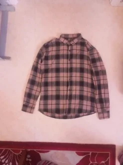 Raymen snygg flanellskjorta med flera alternativ för ärmarna