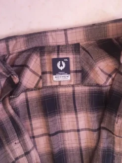 Raymen snygg flanellskjorta med flera alternativ för ärmarna