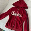 Rød hoodie