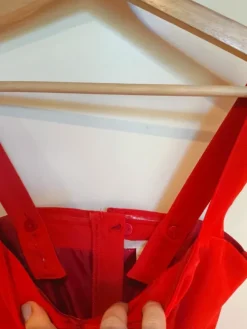 Röd snygg byxdress, H&M stl 38