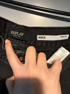 Replay baggy boyfriend Boxfit jeans dame