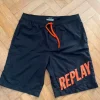 Replay szorty kąpielowe męskie L czarne duże logo stan idealny