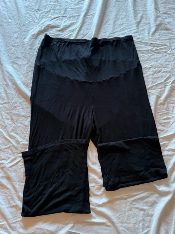 Ribbede MAMA graviditetsbukser H&M
