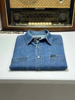 RL1679X koszula Ralph Lauren, jeansowa, w stylu old money, 100% cotton