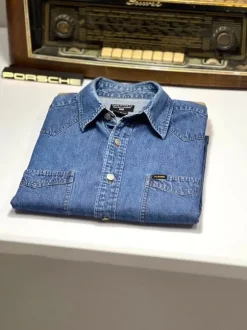 RL1679X koszula Ralph Lauren, jeansowa, w stylu old money, 100% cotton