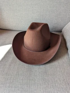 Ruskea fedora / seikkailijan hattu