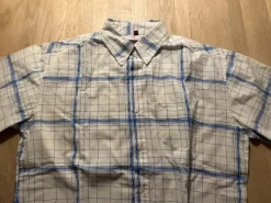 Santino hvid og blå skjorte, størrelse 41/42
