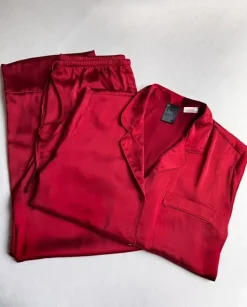 Satynowa piżama h&m