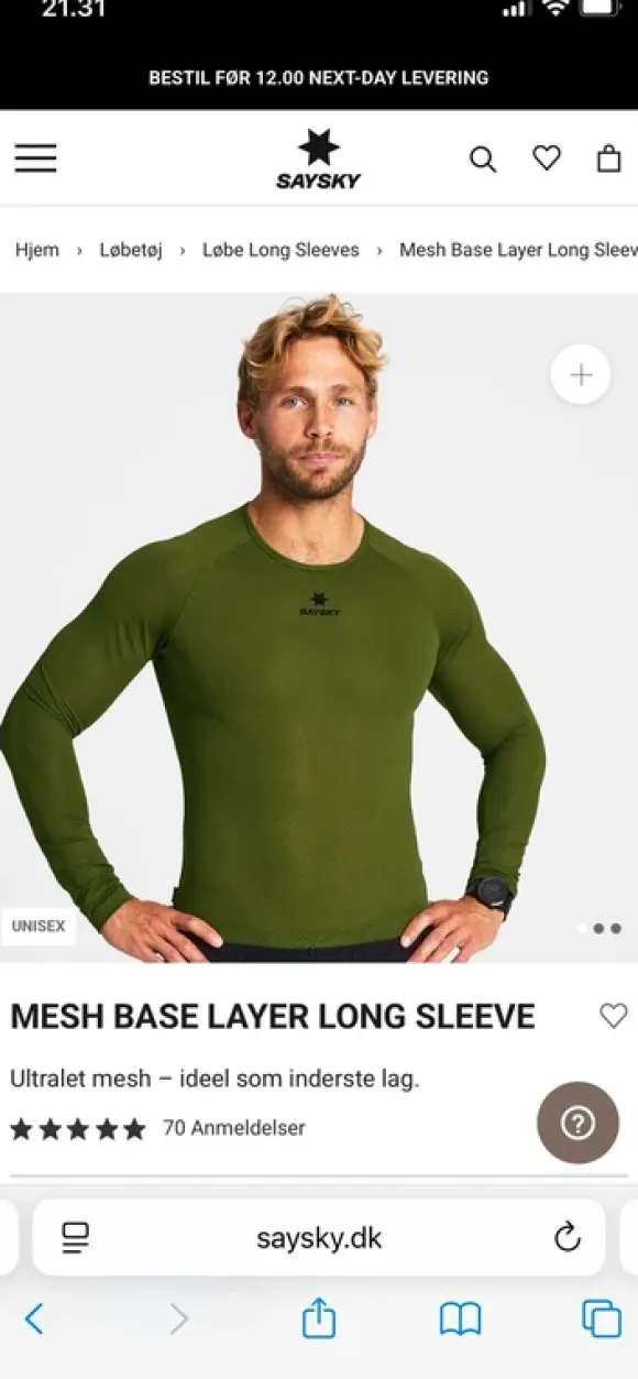 Saysky Mesh Base Layer