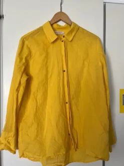 Scotch&Soda / Maison Scotch/ men's shirt in sunny color, linen + cotton, size XL