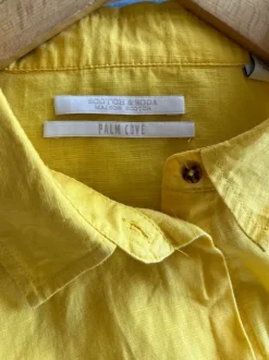 Scotch&Soda / Maison Scotch/ men's shirt in sunny color, linen + cotton, size XL