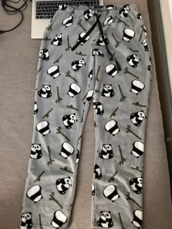 Søde og bløde grå pyjamasbukser