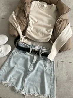 Secik spódniczka Bershka + bluzka Pull&Bear XXS/XS stan idealny