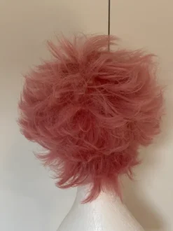 Short pink wig