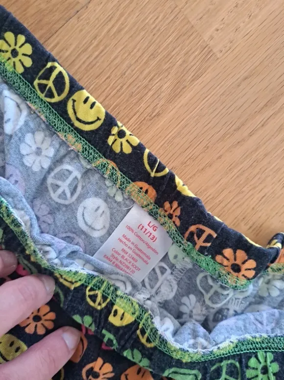 Shorts med smiley på