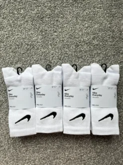 skarpety | nike | nowe z metką | rozmiar 38-42 | dri - fit | bawełna | białe