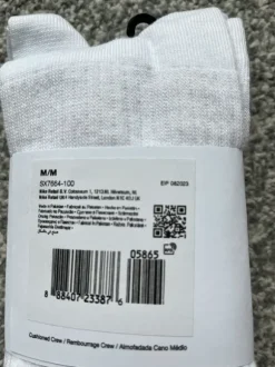skarpety | nike | nowe z metką | rozmiar 38-42 | dri - fit | bawełna | białe