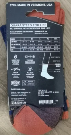 Skarpety trekkingowe Darn Tough Hike/Trek Micro Crew merino roz.M 41-42,5 unisex