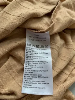Sliczna wiązana spódnica kolor kawa z mlekiem rozmiar