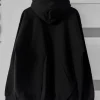 Snatched Black Boxy Oversized PunkRock Y2k 00’ Goth Alternative Swag Opium Hoodie