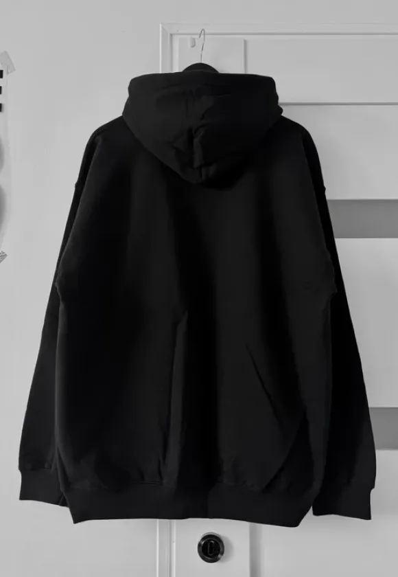 Snatched Black Boxy Oversized PunkRock Y2k 00’ Goth Alternative Swag Opium Hoodie
